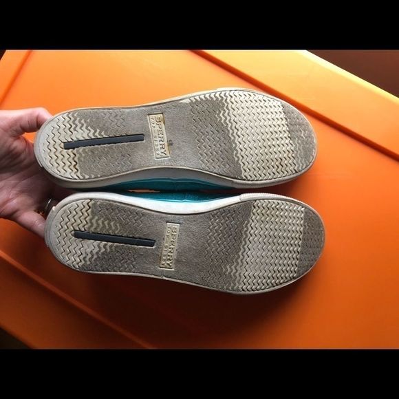 Teal Glitter Sperrys - Picture 6 of 6